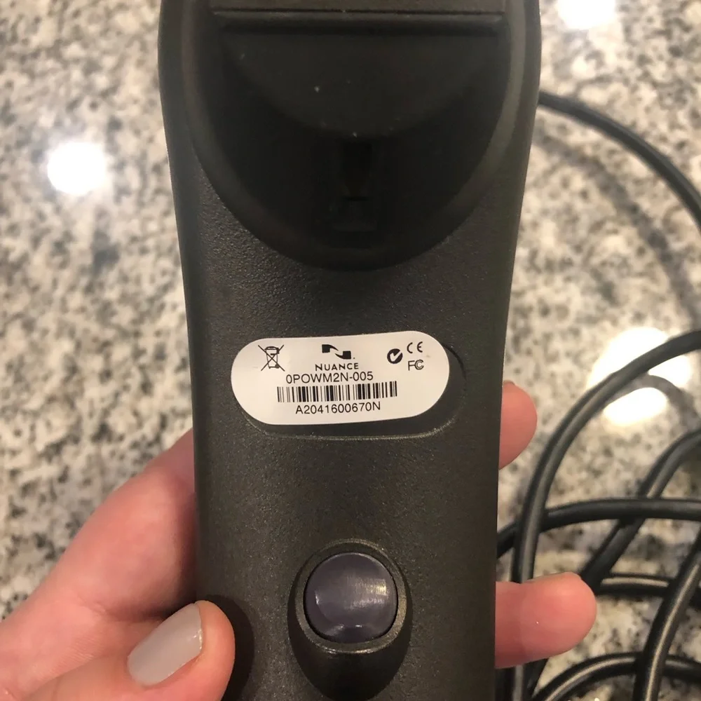 Black Wired Remote Control for Speech Recognition